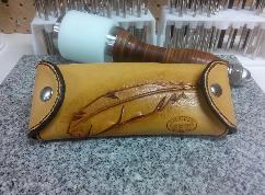 leather eyeglasses case