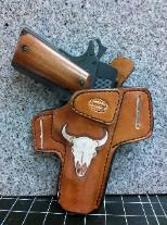 1911 holster with steer skull